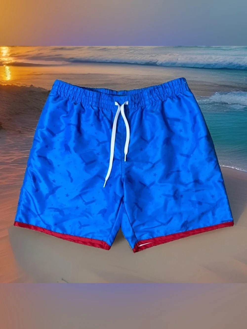 Chubbies Men's Size L - 7” Classic  Swim Trunks Mesh American Eagle USA Patriot